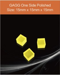 GAGG Ce scintillation crystal, GAGG Ce scintillator, GAGG Ce crystal, Ce:Gd3Al2Ga3O12, 15x15x15mm